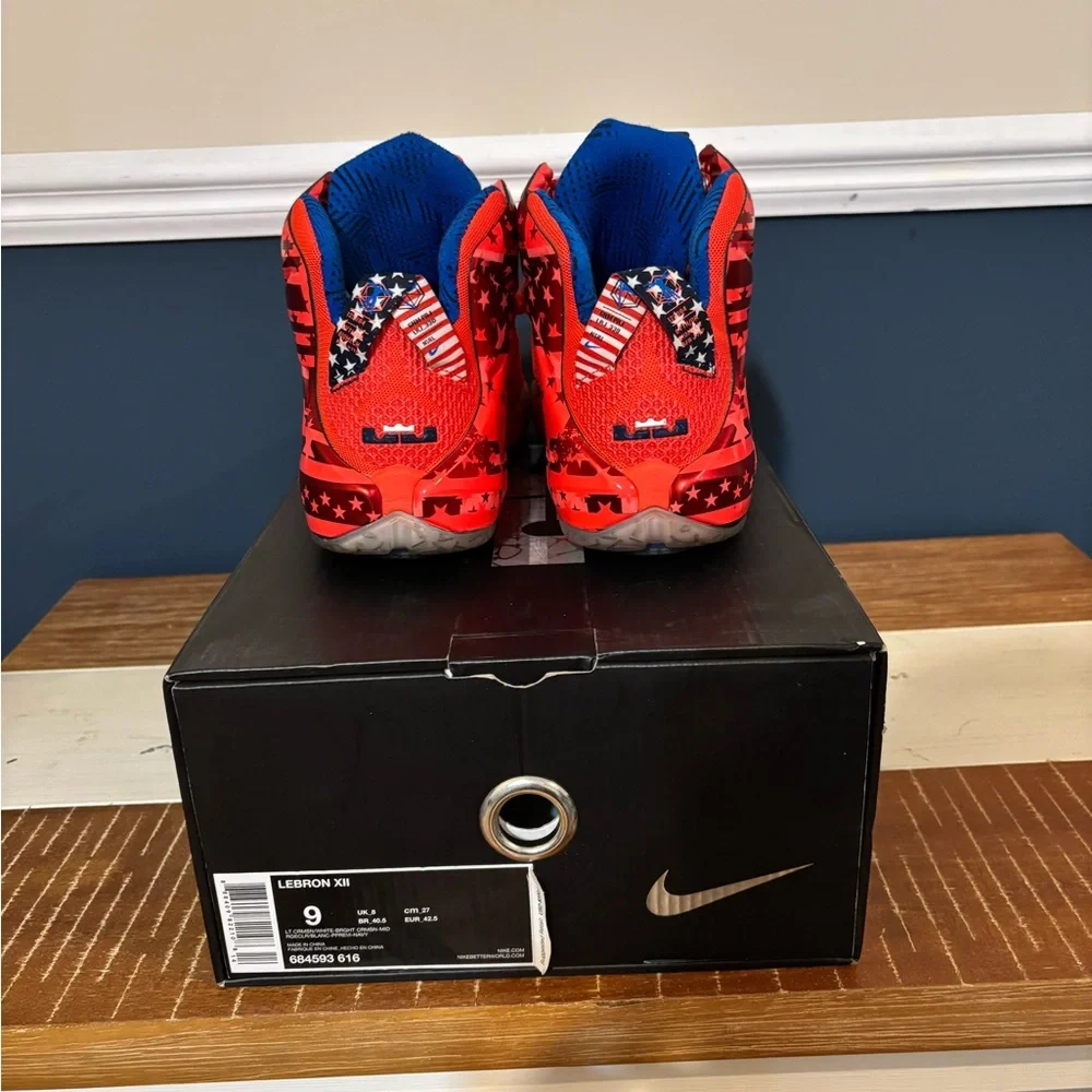 LeBron XII Independence Day Sneakers - Picture 4 of 8
